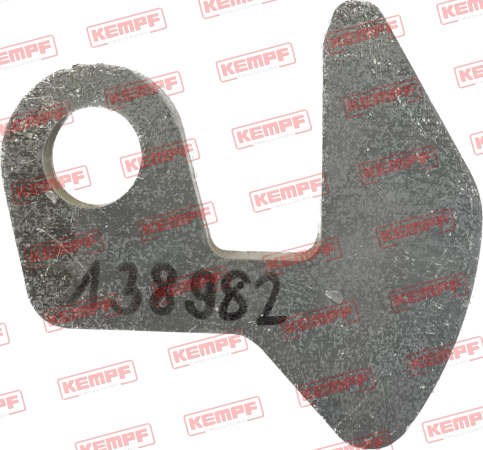 138982 Kempf Haken für ZVR Stahl-Rückwand (Unterteil)